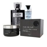 Perfume Attar Al Wesal - Creme Club De Nuit Intense E Desodorante Spray Fakhar Black : O Toque Arabe Para Sua Pele