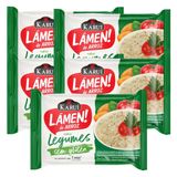 Kit 5 Lámen De Arroz Sem Glúten Karui Sabor Legumes 78g