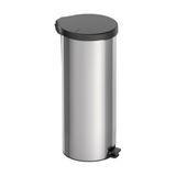 Lixeira Tramontina New Com Pedal 30l Redonda Inox Polido Aço Inox Polido