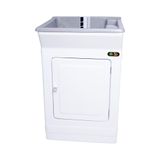 Tanque De Lavar Roupa Fiberblu Madrid 40 Litros Granitado Cinza