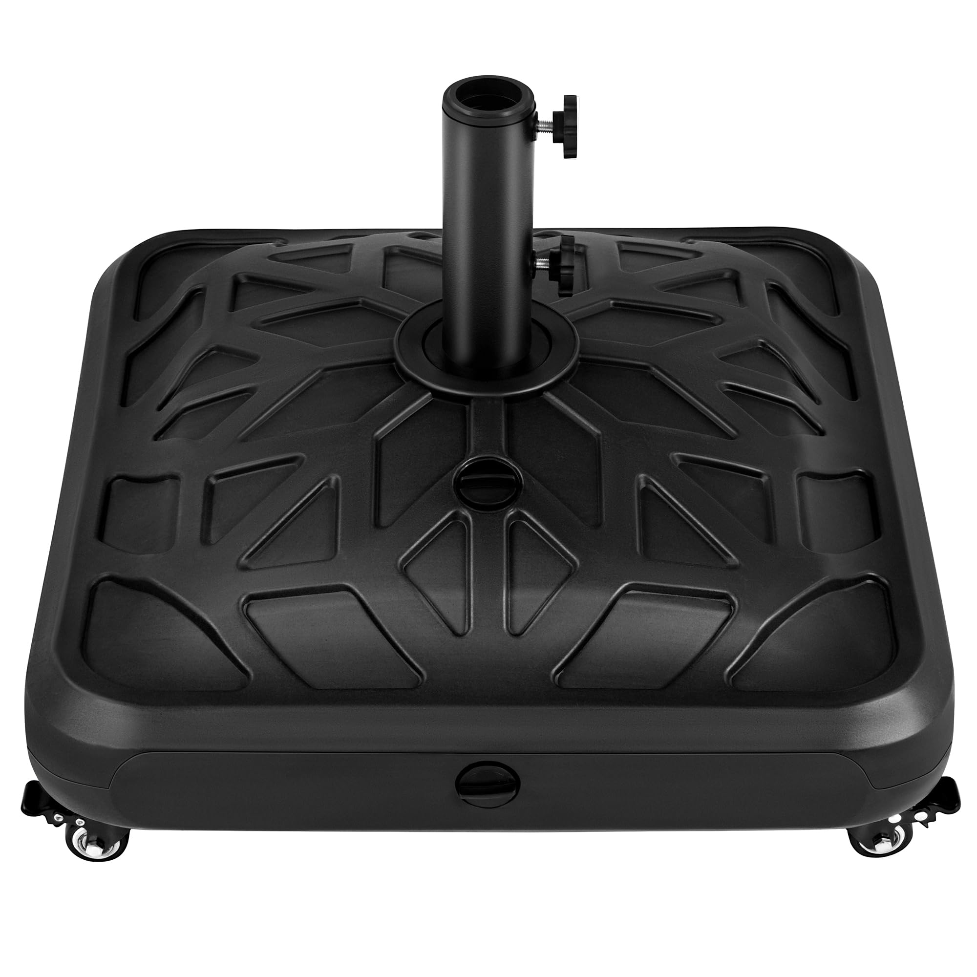 Base De Guarda-chuva Móvel Yaheetech Preenchível Com Capacidade De 56 Kg Preta