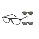 Armação Óculos De Grau Clip On Empório Armani Ea4160 5042-1w