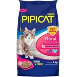 Areia Sanitária Para Gatos Floral Pipicat Pacote 4kg