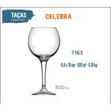 12 Taças Celebra 300ml - Vinho Tinto Rosé Branco Água