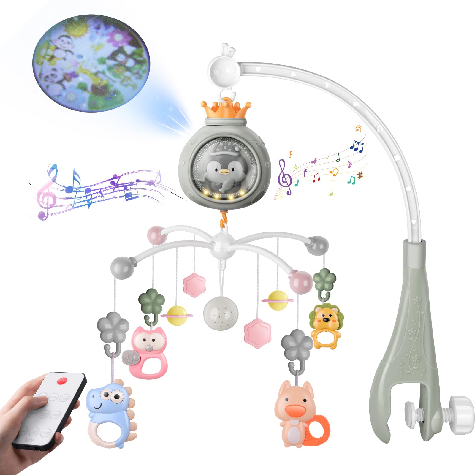 Móvel De Berço Com Música E Luzes Para Berçário