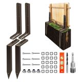 Kit De Reparo De Postes De Vedação Rotten Leaning Adjustable Angle Metal