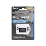 Adaptador Microsd Baseqi Uhs-ii De Alumínio Para Macbook Pro 14 E 16"