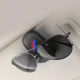 Suporte De Óculos De Sol Para Carro Bmw Série 1-7 X1-x7 Em Couro Magnético