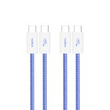 Cabo Usb C Para Usb C, Pacote Com 2 Unidades Belkin De 1 M 60 W Para Iphone 16 Azul