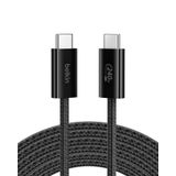 Cabo Usb C Para Usb C Belkin 9,9 Pés 240 W Para Iphone 16 Preto