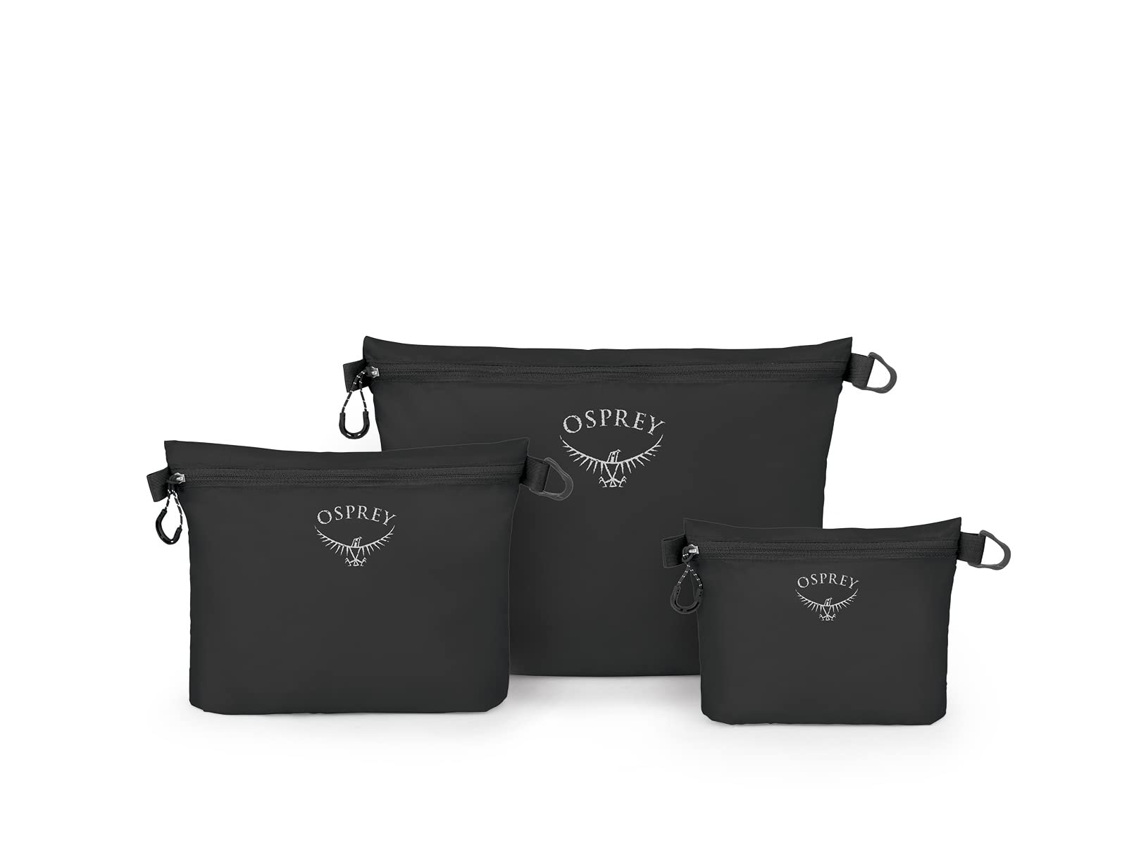 Conjunto De Bolsas Com Zíper Osprey Ultralight Black