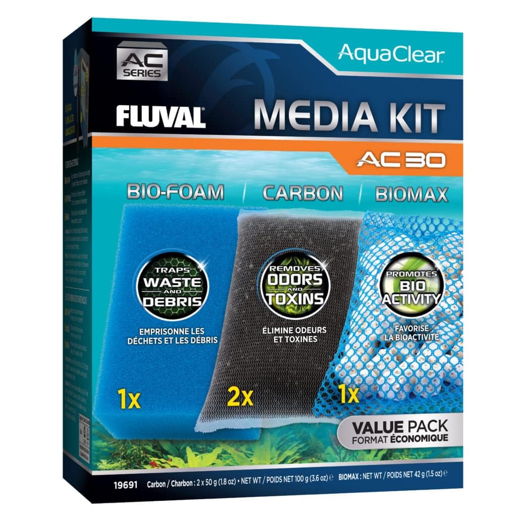 Kit De Manutenção De Mídia Fluval Ac30 Power Filter