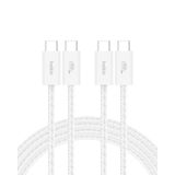 Cabo Usb C Para Usb C, Pacote Com 2 M Belkin 60w Para Iphone 16 Branco