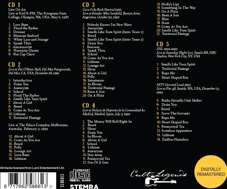 Caixa De Cd Nirvana The Broadcast Collection 1987-1993 - Carrefour