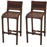 Conjunto 2 Banquetas Para Jardim Master Marrom