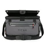 Cooler Titan Da Arctic Zone Deep Freeze 48 Latas De Pele De Tubarão Cinza