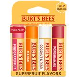 Pacote De Protetor Labial Burt&#39;s Bees, Toranja Rosa, Manga E Coco