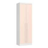Guarda-roupa Modulado 2 Portas Infinity Branco Line/ Blush Line