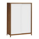 Guarda-roupa Modulado 2 Portas Modena Amêndoa/branco