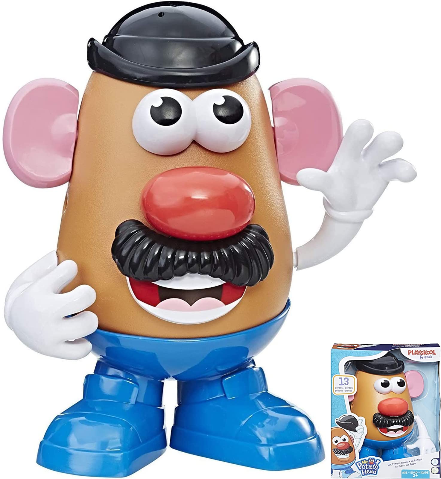 Brinquedos Action Figure Mr Potato Head Para Crianças Maiores De 2 Anos Com 13 Peças