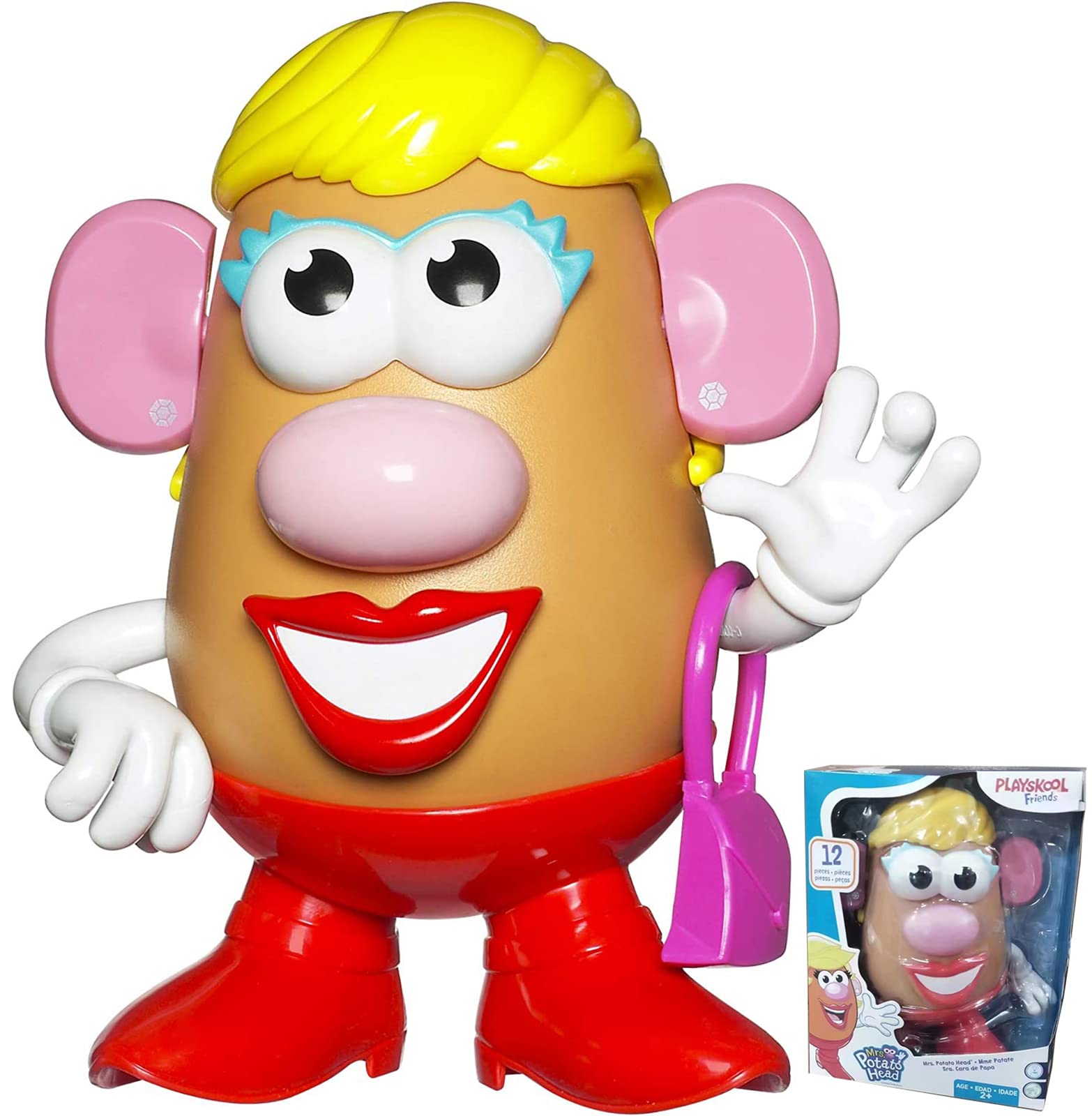 Brinquedos Action Figure Mrs Potato Head Para Crianças A Partir De 3 Anos Com 12 Peças
