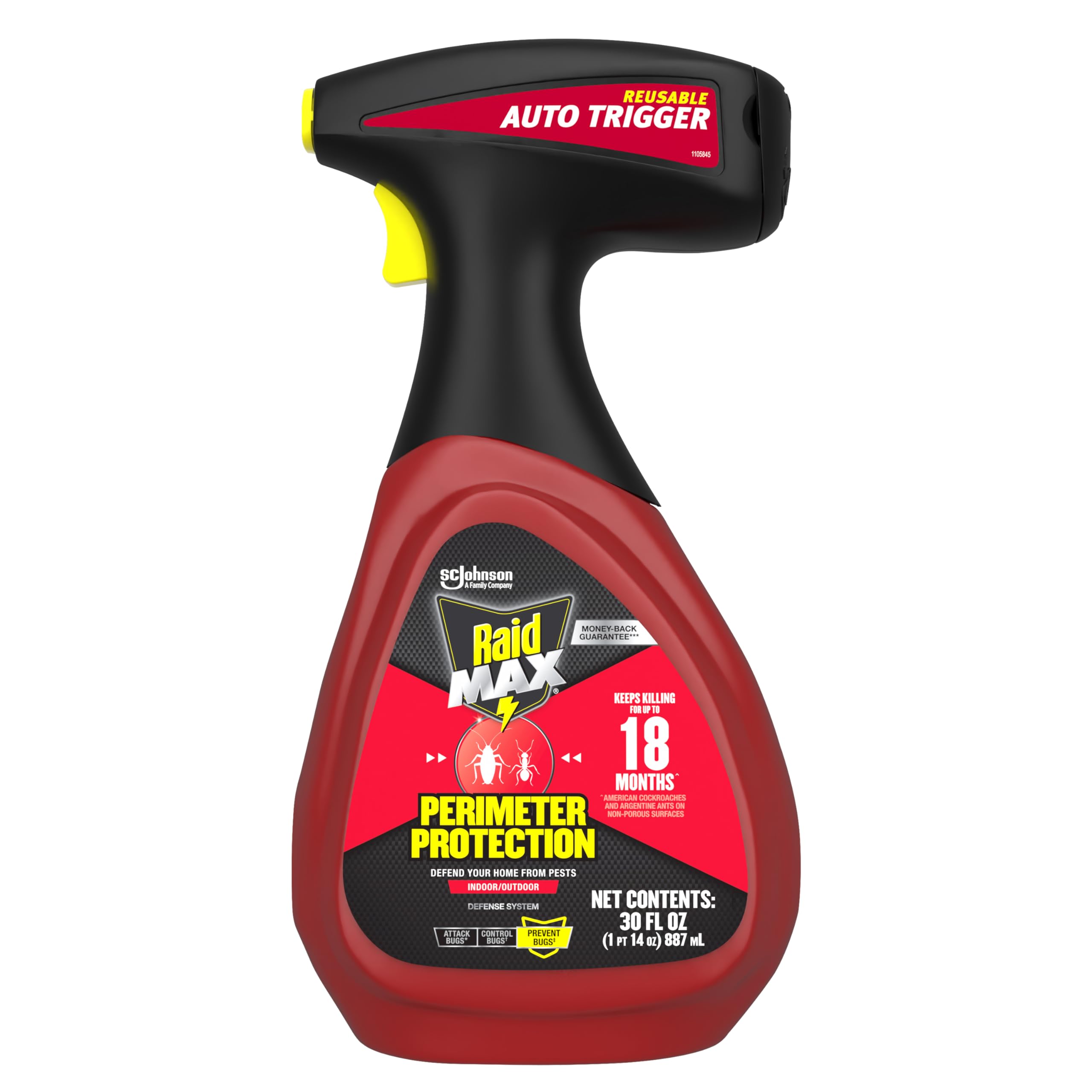 Spray Assassino De Insetos Raid Max Perimeter Protection 900 Ml