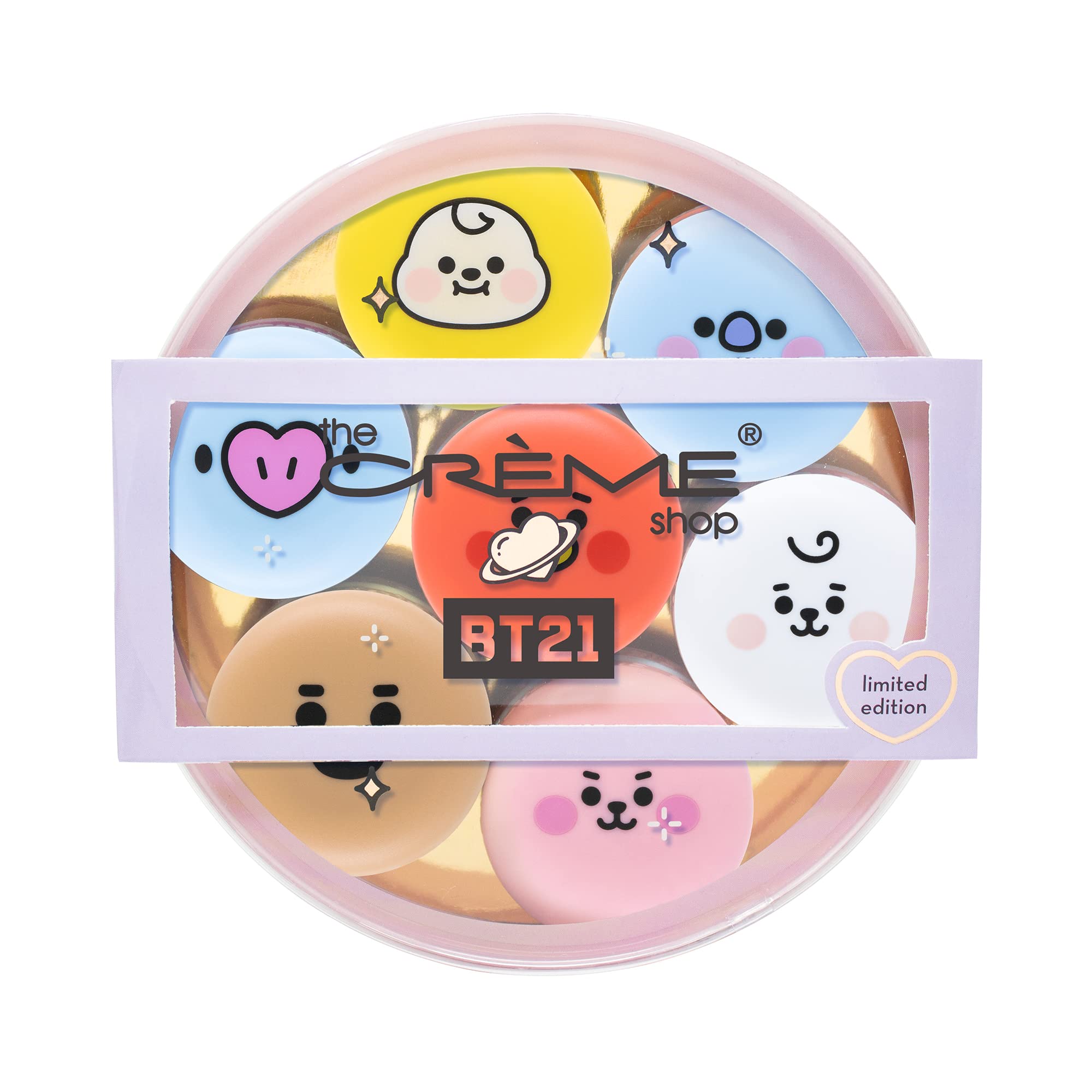 Conjunto De Protetor Labial The Crème Shop Bt21 Baby Macaron X7