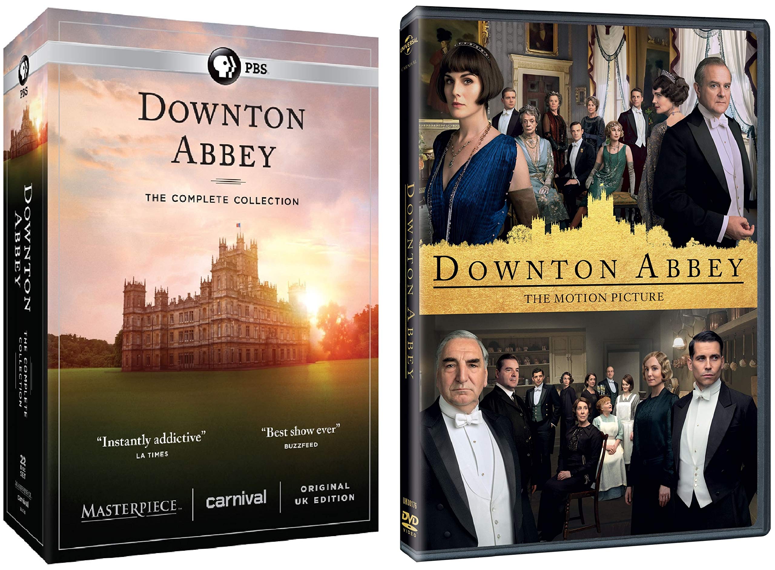 Conjunto De Dvd: Série Completa De Downton Abbey E Filme De Downton Abbey