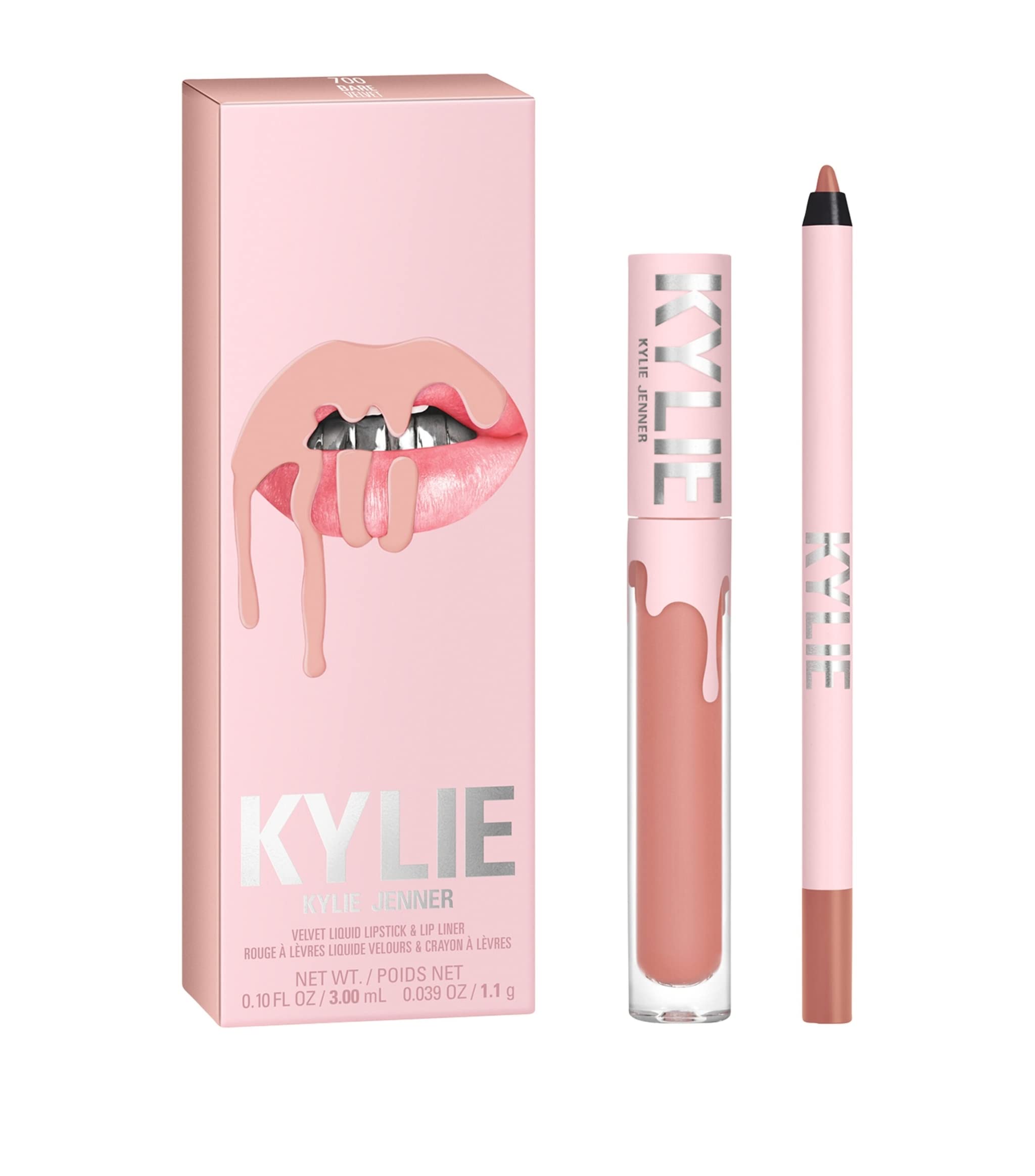 Kit Labial Kylie Jenner Cosmetics Bare Liquid Lipstick Matte