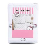 Conjunto De Lençóis Jay Franco &amp; Sons Hello Kitty Bows De Algodão Completo