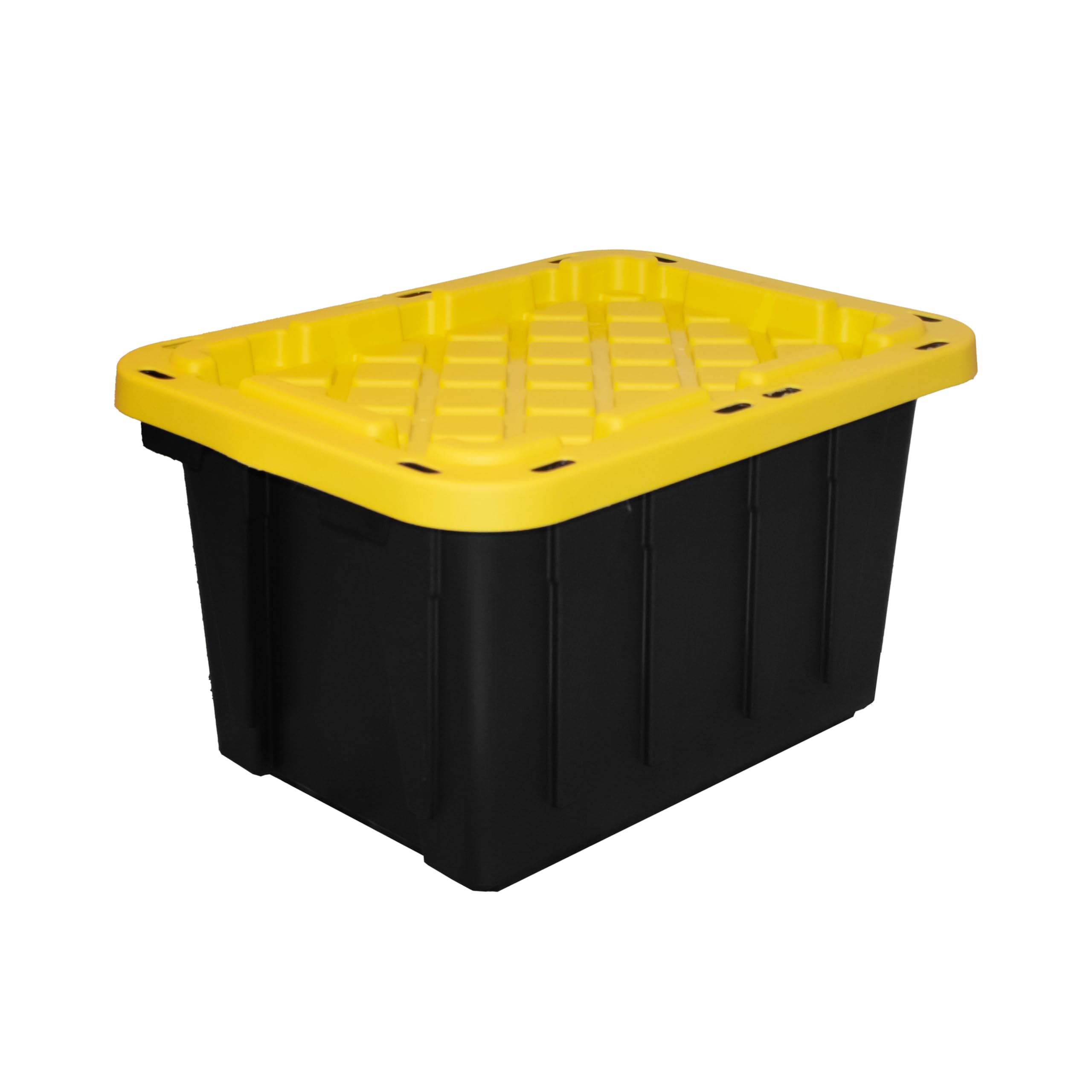 Bolsa De Armazenamento Hdx Strong Box Plastic 102l Preta E Amarela