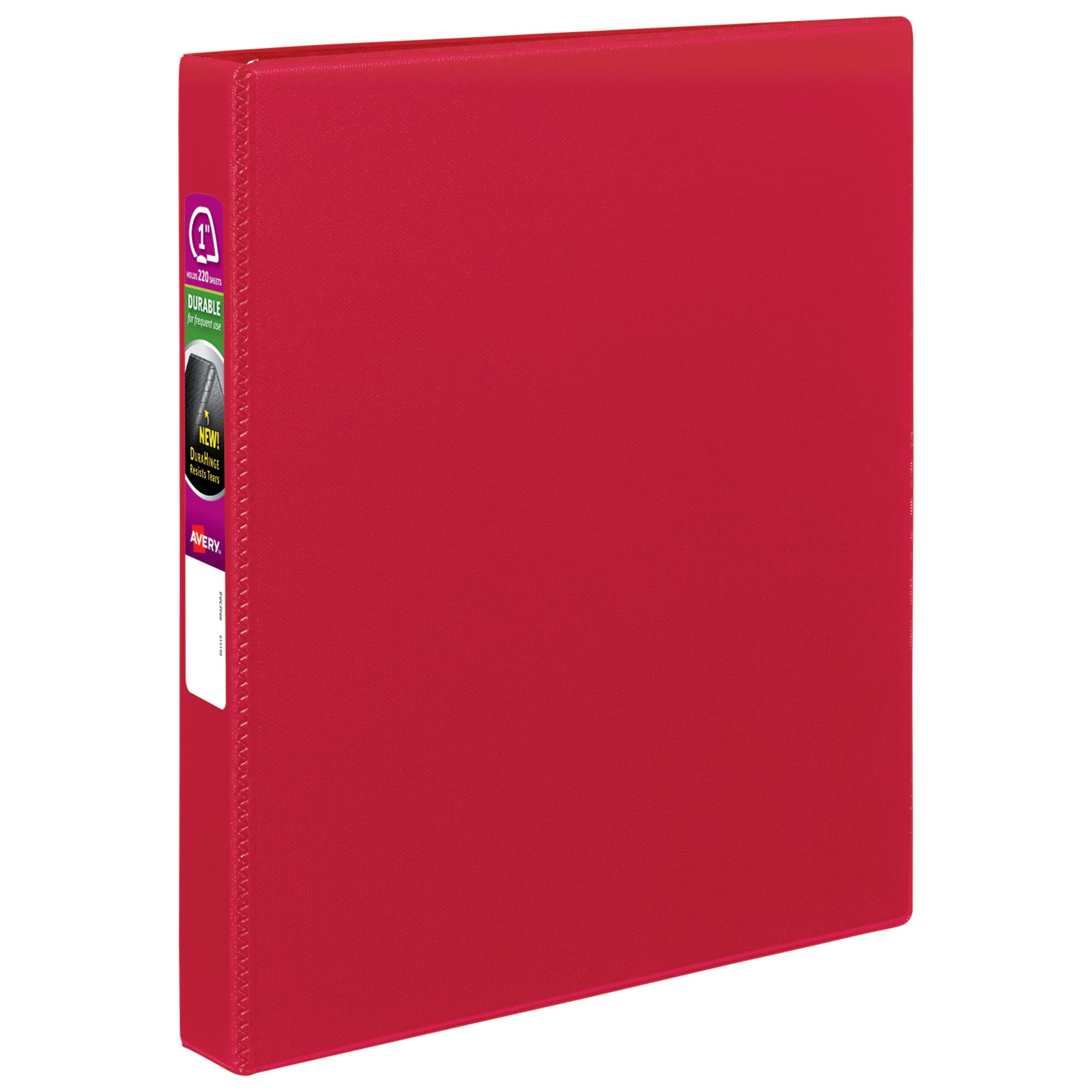 Binder Avery Durable 3 Anéis 1 Anel Inclinado 1 Vermelho 27201