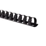 Binding Spines Mead Combbind 3/4", Capacidade Para 150 Folhas, Preto