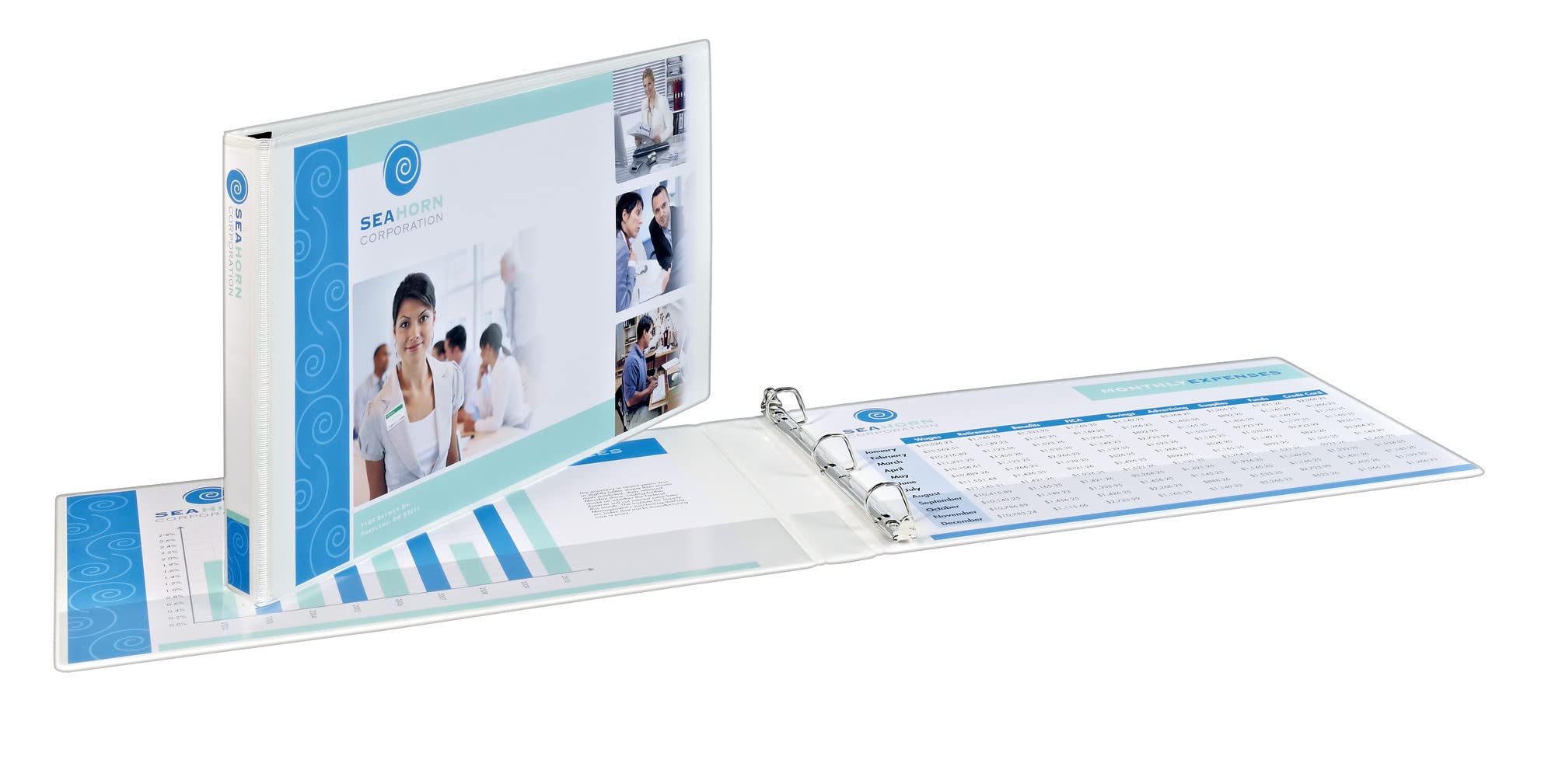 Binder Avery Heavy-duty View 3 Anéis E 1 Anéis Inclinados 11x17