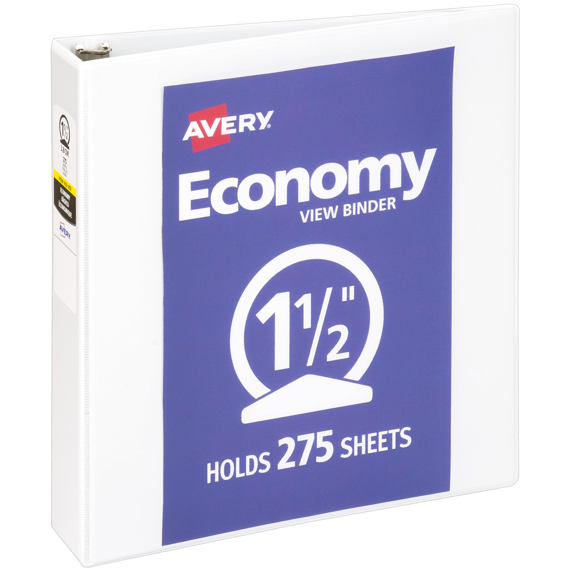 Anéis Redondos Binder Avery Economy View De 3 Anéis De 1,5 Polegadas