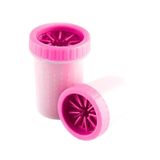 Copo Rosa Limpador De Pata De Cachorros Médios E Pequenos