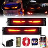 Kit De Tela Led Ctopkatuo Dynamic Big Devil Eyes Light, 2 Unidades