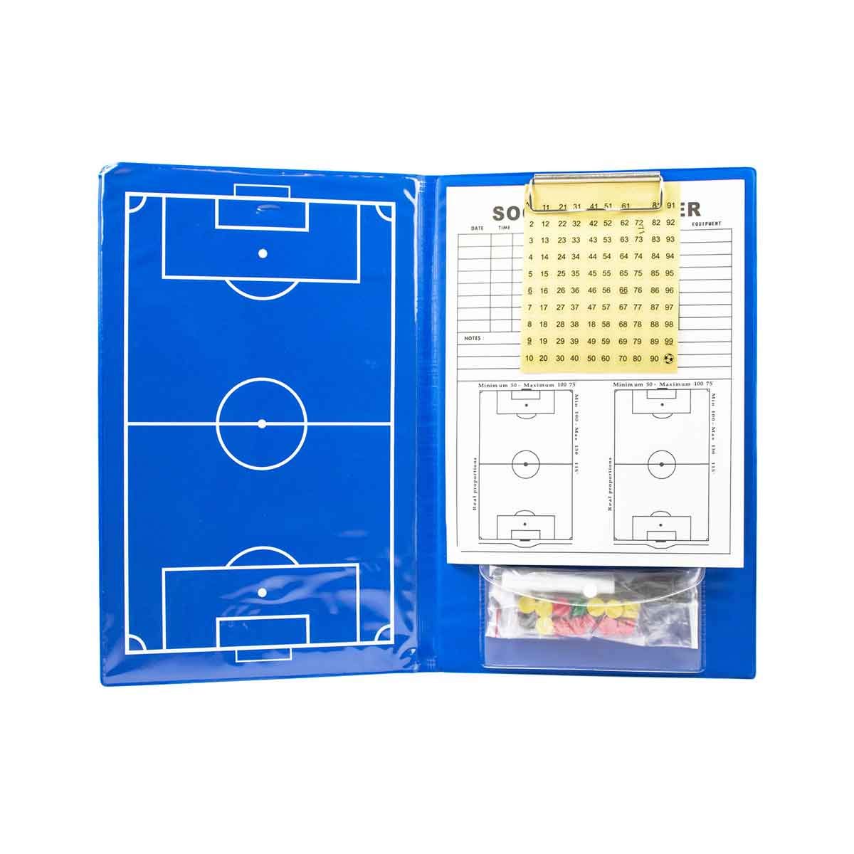 Tactics Folder Soccer Innovations Premium Magnetic Blue