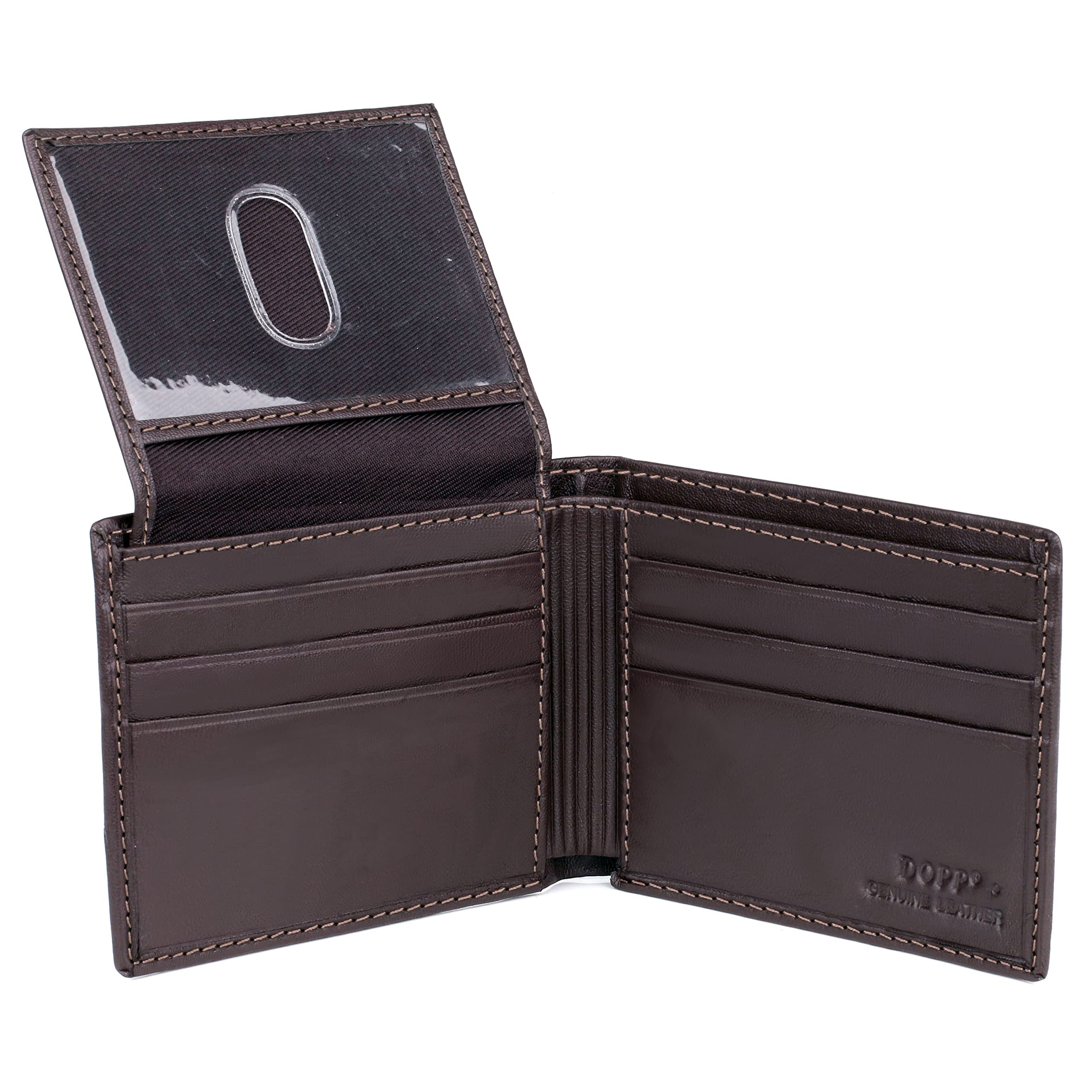 Carteira Dopp Regatta Credit Card Billfold Brown Leather