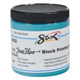 Tinta De Impressão Em Bloco Sax True Flow Solúvel Em Água 240 Ml Turquesa