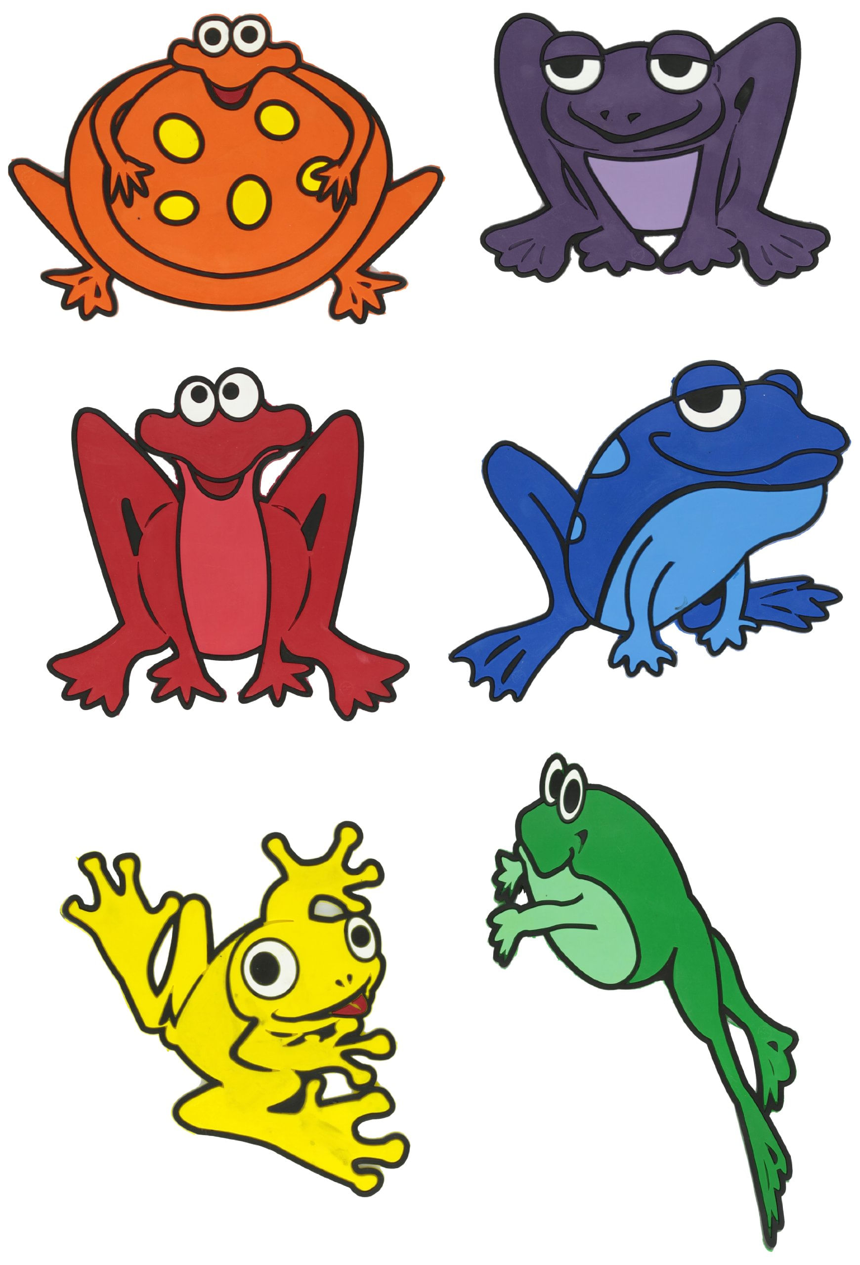 Conjunto De Vinil Poly Frog Poly Enterprises Em Cores Variadas (6)