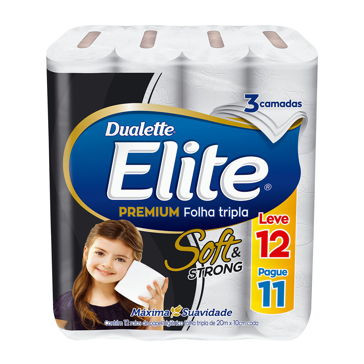 Papel Higiênico Folha Tripla 20 Metros Dualette Premium com 12 Unidades é boa?