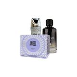Kit 3 Em 1: Desodorante Asad Preto E Perfume Salvo Intense 100ml Com Creme Angel Eau De Parfum