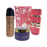 Kit 3 Em 1 Lattafa - Perfume Yara Candy - Creme Alien E Desodorante Fakhar Feminino: O Toque Perfeito Para Sua Pele