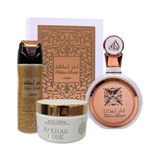 Kit Feminino Fakhar Rose Edp 3 Em 1: Creme - Desodorante - Perfume: Desperte Seu Lado Mais Cativante E Envolvente
