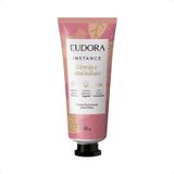 Creme Perfumado Para Mãos Instance Cereja E Amêndoas Eudora 30g Fragrância Floriental Adocicada Secagem Rápida Ref 52383