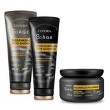 Kit Eudora Siàge Regeneração Pós Química Shampoo