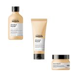 Kit Shampoo 300ml Condicionador 200ml E Máscara 250ml Loreal Absolut Repair Gold Quinoa