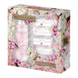 Kit Giovanna Baby Flores Body Splash E Sabonetes Rosa