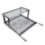 Grelha Parrilha Argentina 50x50 Inox Com Descanso